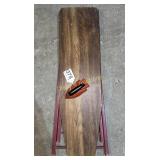 Ironing board and iron