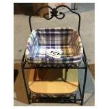 (2) Longaberger baskets and stand