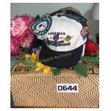 Artificial flowers, and misc hats