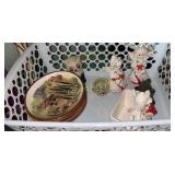 Basket and figurines