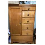 Wooden wardrobe (18"x53"x33")