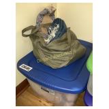 Bag and tote of fabric, quilt pieces