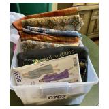 (2) containers of fabric