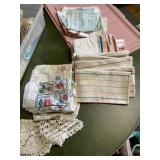 Tote of linens and more