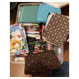 (2) containers of fabric fat quarters