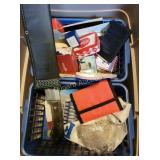 Machete,  misc desk items