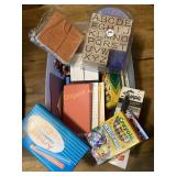 Paper, crayons, chalk and more