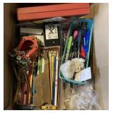 Roll of craft paper, pencils and more