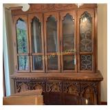 Lighted China cabinet (Approx 61" x 20" x 83")