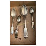 Coin silver spoons