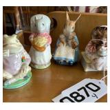 Beatrix Potters ceramic figurines