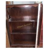 Wooden book case (approx 35" tall)