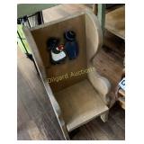 Small Wooden cradle and chair