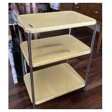 Metal rolling shelving unit