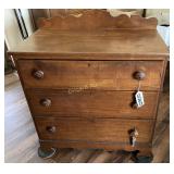 3 drawer Antique chest