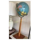 Pedestal globe and stand