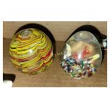 Marbles and misc glassware