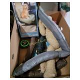 Seat cover, door draft stoppers, more