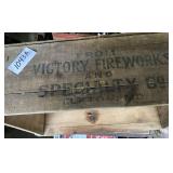 Victory Fireworks Wooden box
