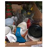 Misc glassware and coffee cups