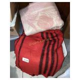 (2) blankets (1 Is wool)