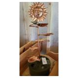 Copper Sunflower fountain