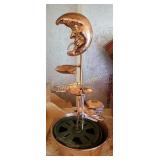 Copper moon fountain