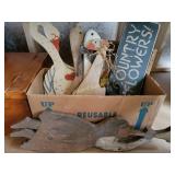 Wood decor and crate