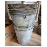 (9) Galvanized sap buckets
