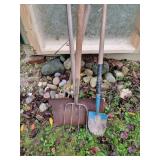 Pitch forks and shovels
