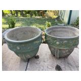 (2) Pottery planter