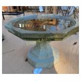 Concrete bird bath