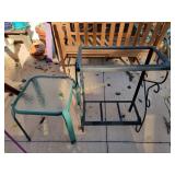 Metal stand and table