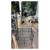 Wire metal shelf and cabinet