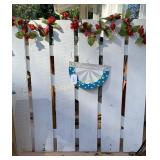 White fence decor