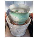 Clay and ceramic planters