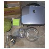 Travel case, table topics, glassware and more