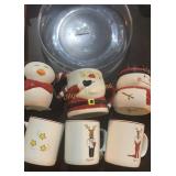 Reindeer coffee cups, Christmas cups, plates, more