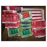 C9 replacement bulbs (clear, red, green)