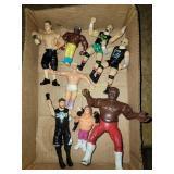 Vintage wrestling figurines