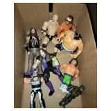 Vintage wrestling figurines