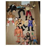 Vintage wrestling figurines