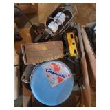 Cordomatic light, train car, Wood box