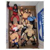 Vintage wrestling figurines
