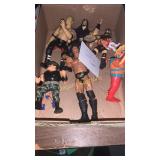 Vintage wrestling figurines