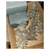 Glass trees, Waterford crystal pieces and more