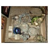 Glass figures, stemware and more