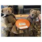 Bears, table chairs, bears on swing