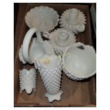 Fenton milk glass glassware