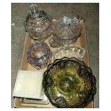 Glassware and candle